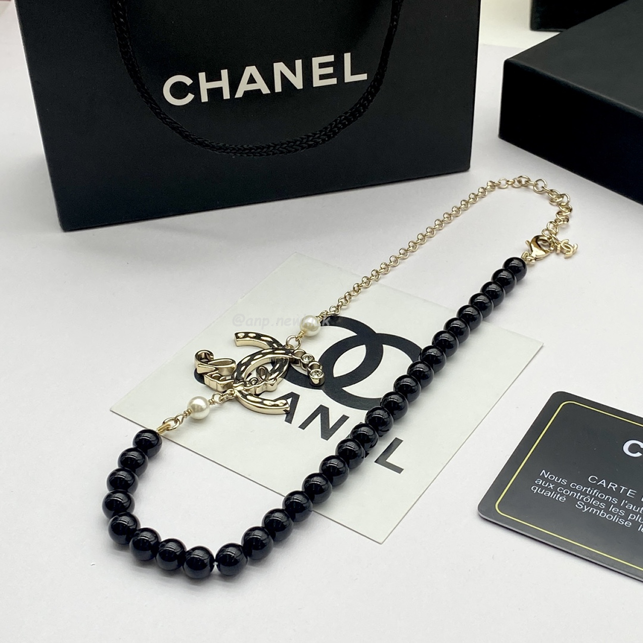 Chanel Cc Pearl Necklace (3) - www.newkick.vip